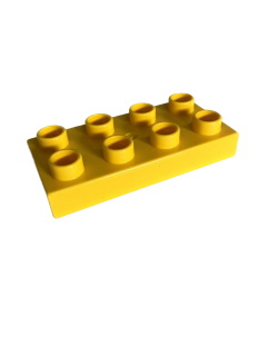 Lego Duplo kostka žlutá 4x2 úzká
